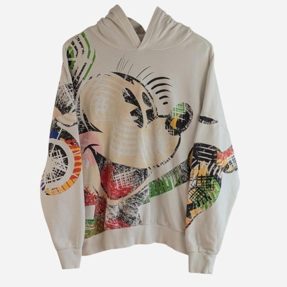 Desigual x M. Christian Lacroix Cubist Mickey Mouse Hoodie Medium - Picture 3 of 8